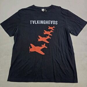 Talking Heads Band Bomber Planes T-Shirt  Remain in Light Album Men's Sz XL